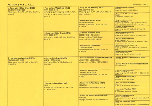 Ahnentafel Weimaraner Klub e.V.